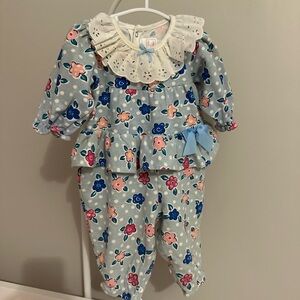 Vintage Buster Brown Ruffle Romper